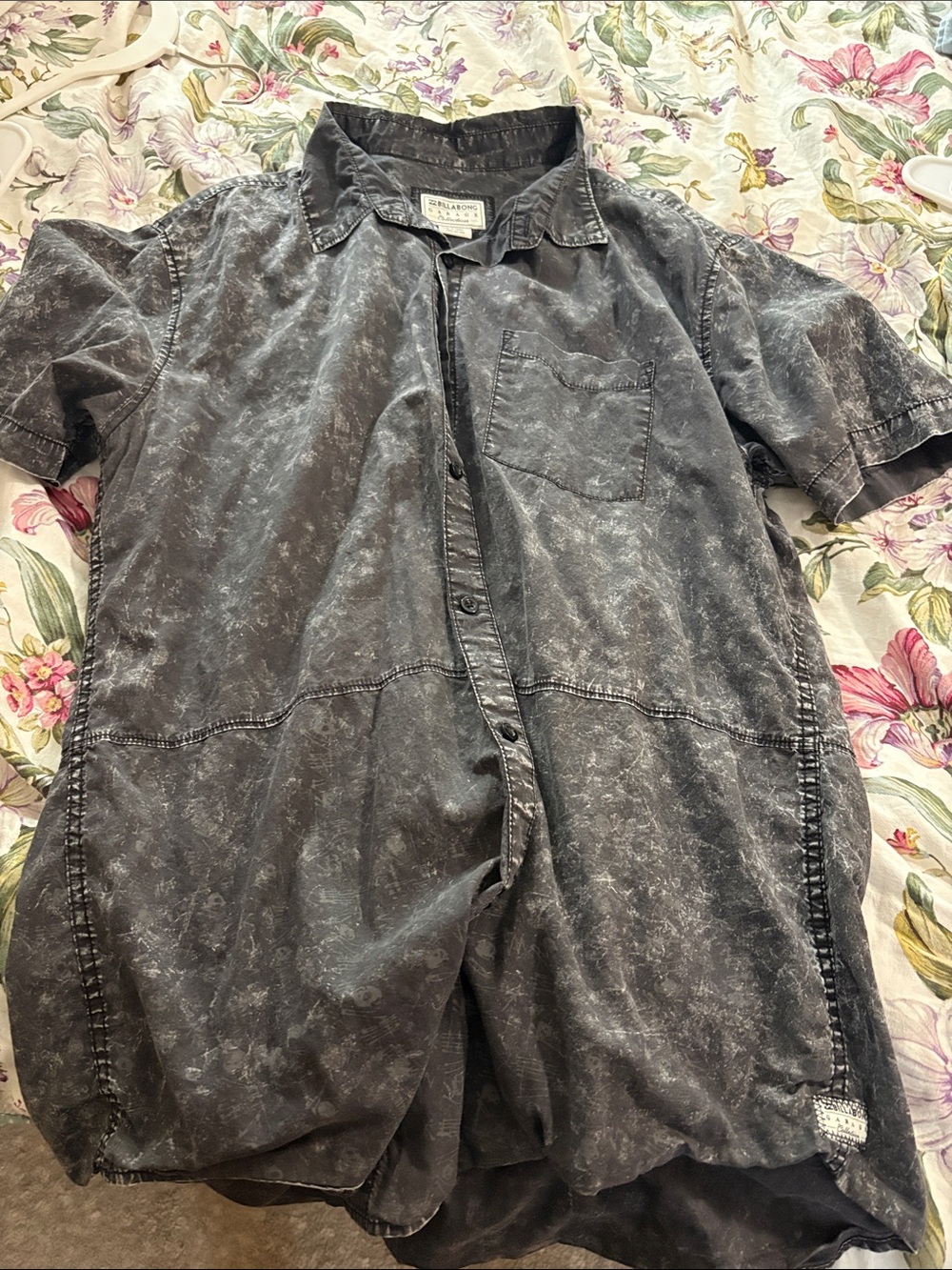Garage Washed Black billabong button down